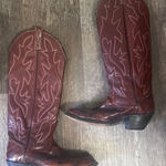 Dan Post Vtg  4219 boots Women's 5C Cowhide and Exotic Leather Cognac Photo 0