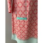 Cabana Life Tunic Dress Size L Peach Turquoise Beach Resort Shift Midi UPF 50+ Orange Size L Photo 11