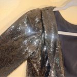 Sherri Hill  Silver Hoco Cocktail Dress Cowl Neck Open Back Grey Silver 10 Photo 3