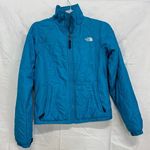 The North Face  Long Sleeve Full Zip Quilted Puffer Jacket aqua Blue Women XS Photo 0