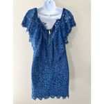 Rachel Zoe Rachel‎ Zoe Adelyn Off Shoulder Strapless Lined Lace Dress Blue EUC Size 6 Photo 5