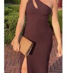 CINQ À SEPT Gianna Gown in Maroon Size US 4 Purple Photo 10