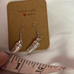 Handmade Coffee Cup Earrings Silver Photo 1