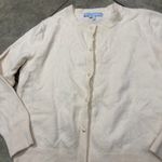 Hill House  Home Audrey 100% Merino Wool Crème Cardigan Tank Set Sz L Old Money Photo 5