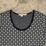 Boden Dress Womens 6 Petite Blue Navy‎ Geometric Fit Flare Boho Preppy Colorful Size 6P Photo 3