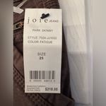 Joie  High Rise Park Skinny Pants Women Fatigue Green Ankle Cropped Pants Size 25 Photo 6