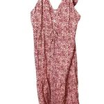 Faherty  Women’s Sz Large Organic Cotton Hyland Dress New NWT Pink Floral Tank Photo 8