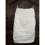 Nicole Miller  Artelier Women's Sz 6 White Cotton Tie‎ Front Skirt Photo 3