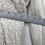Free People  We The Free Top Womens Ivory Open Knit Long Sleeve Boho‎ Size Medium Photo 4