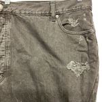 Old Navy Women's High Rise Slouchy Straight Cropped Jeans 30 Black Distressed Photo 5