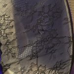 Victoria's Secret Purple Long Camisole Teddy Black Lace Trim Medium M Photo 14