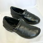 Born BOC Black Leather Slides Mules Womens Nurse Casual Shoes BC3632 Sz 8.5 Photo 1