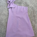 White Fox Boutique White Fox Lilac One Shoulder Bow Dress Photo 2