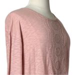 Knox Rose Tee Shirt Lace Long Sleeves Cotton Dusty Pink Women’s Plus Size XL Photo 5