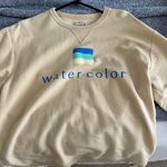 Watercolor Sweatshirt By League Tan Size L Photo 2
