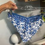 Ruffle Floral Blue White Bikini Top Bottoms Set Size undefined Photo 6