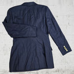 Liz Claiborne 1990s Vintage Navy Military Style Deadstock Double Breasted Wool Blazer Size 6 Photo 9