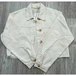 BLANK NYC  | Crochet Appliqué Crop Denim Jacket | NWT | Small Photo 1