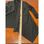 Roz & Ali  Womens Black Open Front Waterfall Cardigan Jacket XL Layering Drape Photo 2