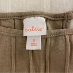 Colsie Cropped Ribbed Tank, Beige, Size S, Cotton/Spandex, NWOT Tan Photo 2