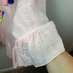 Missguided Pom Pom Crochet V-Neck Cover-Up Dress Swim Peach Open Tie Back Lightweight Large Photo 11