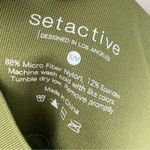 Set Active Olive Green Seamless Leggings Photo 4