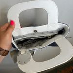 Bodei Blue Polka Dot Bow Tote Bag Purse‎ White Handle Unique Photo 6