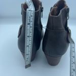 Kork-Ease  Brown Leather Isa Booties Heel Buckle Size 6 Photo 7