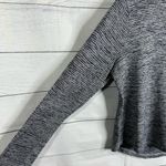 Athleta Womens size XS Breezy Long Sleeve Cutout Back Striped Workout Top Blue Photo 5