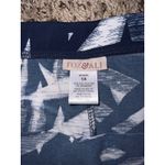 Roz & Ali  Women's Navy Blue/White leaves‎ maxi Skirt size 1x Photo 3