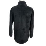 J.Crew  Plush Teddy Jacket Women’s Size XXS Black Zip Up Fleece Stand Collar Photo 4