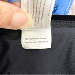 Lisa Blue Black Velvet Sorceres Halter Bikini Top NWT Medium Tie Gold Tone Charm Photo 9