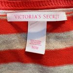 Victoria's Secret Victoria Secret Women's V-Neck Sweater Orange Tan Striped Size Medium Photo 6