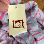 L.E.I Y2K | Lara Tissue Fleece Striped Pullover Top Photo 4