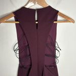 Silence + Noise UO Silence + noice burgundy cutout sheath dress with strap detail size XS Photo 3