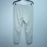 Eileen Fisher White Washable Stretch Crepe Slim Pant Size Medium Photo 5