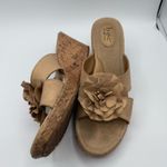 Born concept boc Beige Tan Cork Wedges Size 11 Photo 2