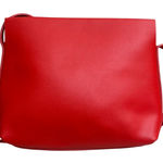 HaytiJoe Red orange Leather Crossbody Bag Small Shoulder Purse Adjustable Strap Photo 0