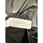 Abercrombie & Fitch NWT  Vegan Leather 90's Straight High Rise Pants Black 26s Photo 6