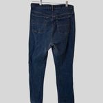 St John's Bay Size 18 Womens Distressed Hem Y2K Spandex Straight Boot Cut Denim Blue Photo 5