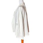 Eileen Fisher NWT Tencel Linen Blend Slub Jacket Open Front White XL - READ Photo 5