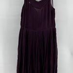 Anthropologie Anthro Hitherto x BHLDN Sway and Swirl Midi Dress Bridesmaid Silk Purple 12 Photo 6