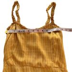 Faithfull the Brand Noemie MIDI Dress Yellow Striped Ruffle Tank Revolve US 6 Photo 12