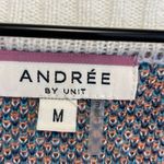Andree by Unit colorful printed V Neck Sweater size Medium Photo 8