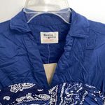 Anthropologie NWT $148  Holding Horses Blue Flared Bandana Shirt Dress 0 Photo 8