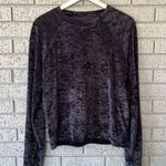 Lululemon Sweatshirt Warm Down Crushed Velvet Crew Neck Long Sleeve Black Photo 5