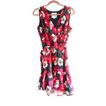 Sam Edelman Poppy Floral Mini Dress Navy Sz 14 Photo 1