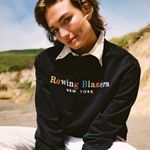 Rowing Blazers Unisex Spellout Crewneck Black Size Medium Photo 0