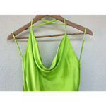 Rat & Boa Lima Dress Green Cowl Neck Long Slip Medium Vacation Party Wedding Photo 6