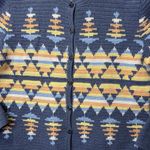 Pendleton ‎ Portland Barn 100% Virgin Wool Aztec Mountain Cardigan Size Large Photo 4
